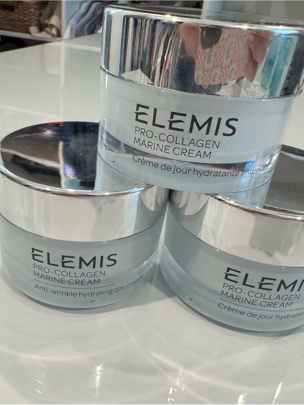 ELEMIS Pro-Collagen Marine Cream - 3 New 30ml Jar Bundle